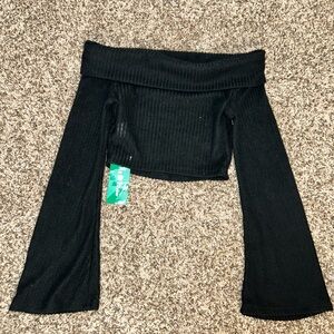 SHEIN Black Off-Shoulder WOMENS Top SIZE: 4